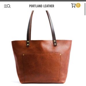 Portland leather tote